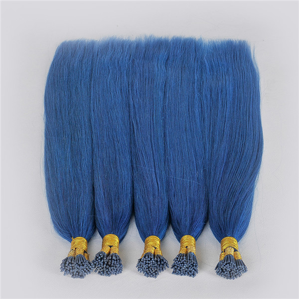 blue hair extensions